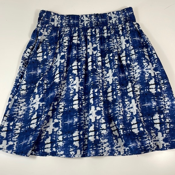 H&M cotton mini skirt, elastic waistband, tie dye, Size 4, XS - Picture 1 of 10